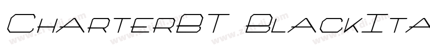 CharterBT BlackItali字体转换